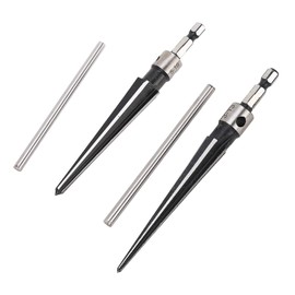 Conical Reamer, Hand Held T-shape Conical Hex Reamer 45 Steel Hand Reamer, 6 Flute T-Handle Conical Reamer, Handle Drilling Tool for Wood Plastic, 5-16 mm, 3-13 mm