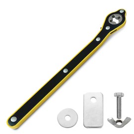 TONDA Jack Ratchet Wrench, Auto Labor-Saving Lug Wrench for Scissor Jack, Forward and Reversal Knob Design