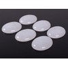 40x30mm Oval Cabochon CAB Flatback Semi-Precious Gemstone Ring Face (White