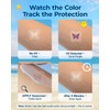 sodknow 80 Pack UV Detection Stickers for Sunscreen Butterfly Pattern-