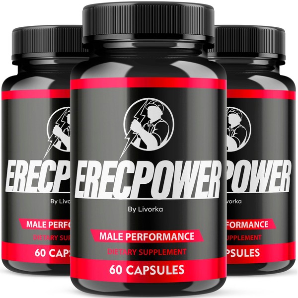 (3 Pack) Erecpower for Men Supplement Capsules, Erecpower Piills All