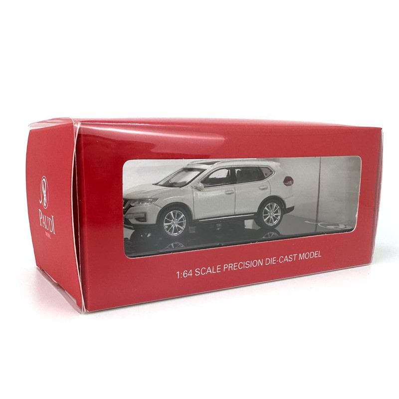 Paudi Model 1/64 X-Trail 2018 Complete White Mini Car