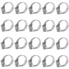 20Pcs-Hose Clamp,304 Stainless Steel Hose Clamps, Adjustable 16-25mm (5/8-1 inch)