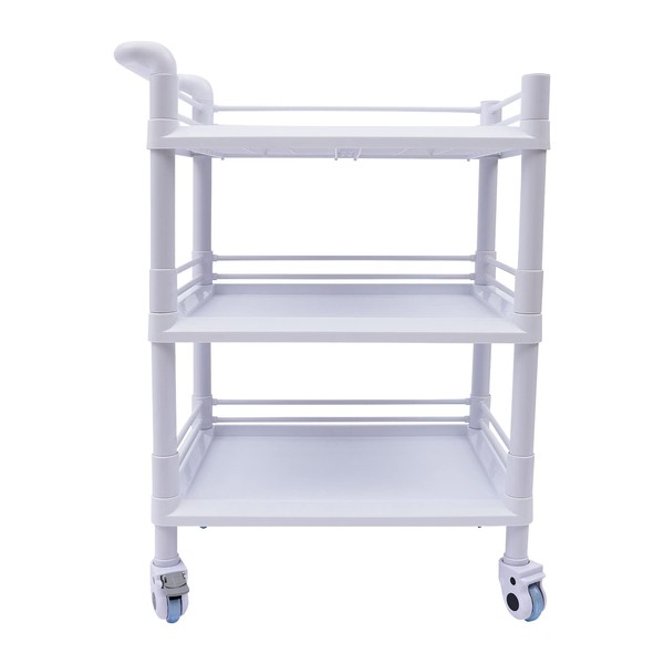 LIAPDG 3 Tiers Spa Trolley Cart, Facial Esthetician Cart 360°