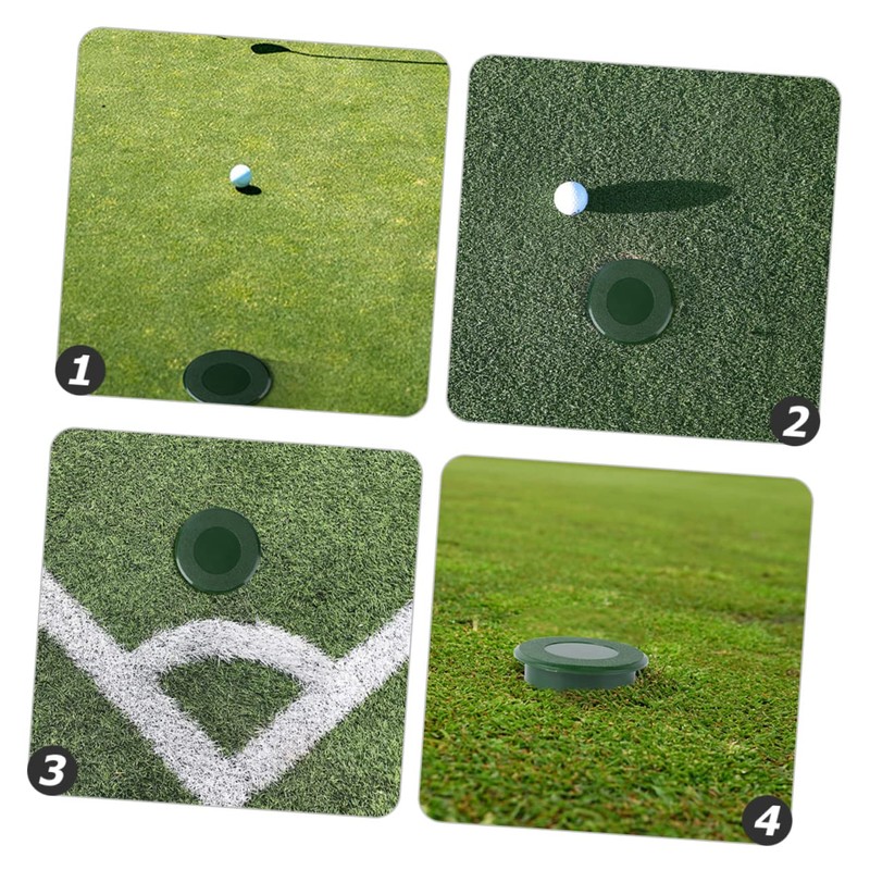 Gatuida 3pcs Golf Cup Cover Durable Plastic Putting Hole Protectors