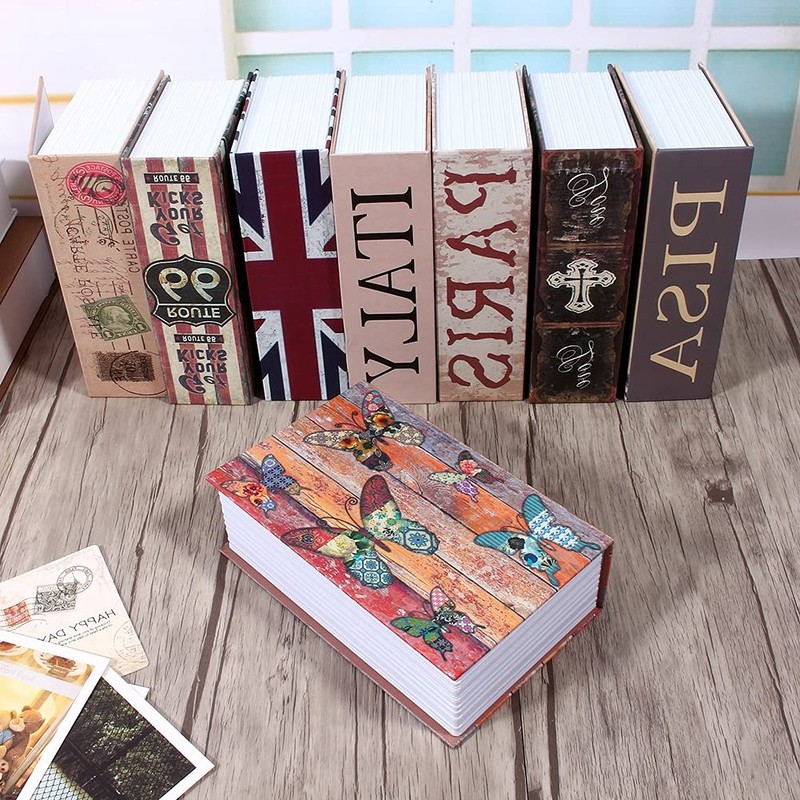 Storage Book Safe Storage Box, Book Safe with Key Bookshelf