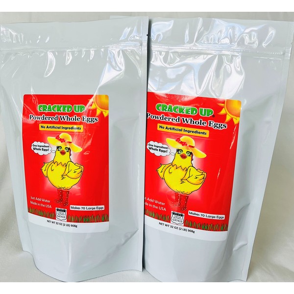 4 POUNDS (64 OZ) Whole Powdered Eggs, 2-Pack, WHY PAY