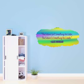 Boys Future is Something We Create Uplifting Quote Wall Decal Decoration Lasts Years and Easily Removable - Size: 20 in(W) x 10 in(H)