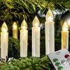 LED Christmas Tree Lighting Wireless Dimmer Timer Flicker Pack of