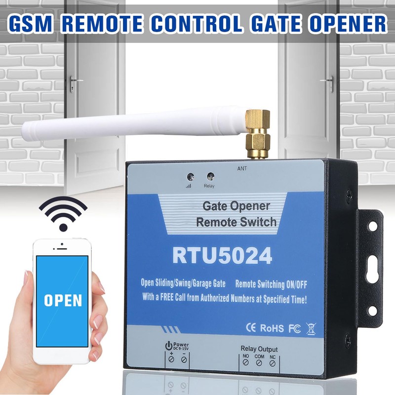 GSM Gate Opener Remote Switch RTU5024 4G Support Standard SIM