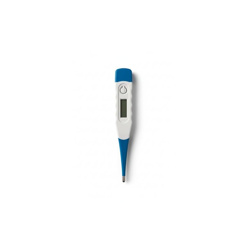 Termómetro Digital Punta Flexible Azul – Medición Oral/Rectal/Axilar • Alarma