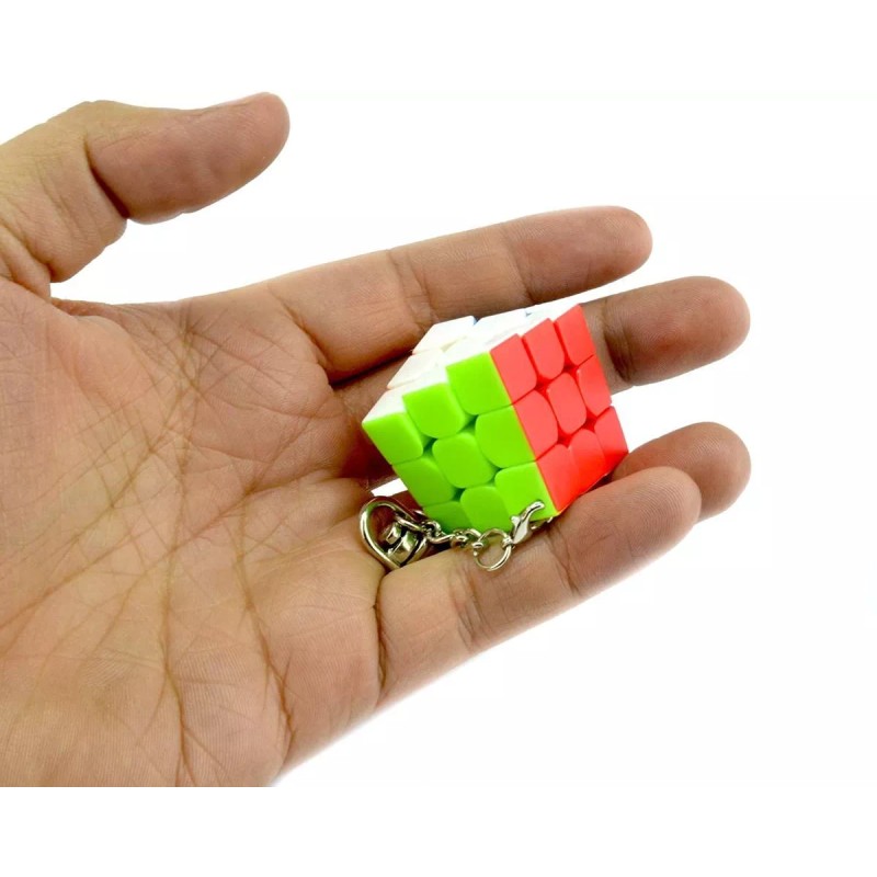 LA FABRICA DEL JUEGO Llavero Cubo Magico 3x3 3cm Destreza