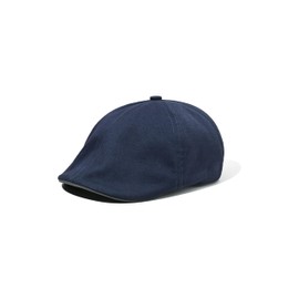 CLAPE Peaked Cap Men's Women's Flat Cap Beret Flat Cap Cotton Adjustable Newsboy Cap Gatsby Hat for All Seasons, G-NBAP2501-Navy, Unit size
