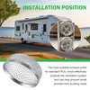 CyperFair 2 PCS RV Furnace Vent Screen, Debris-proof Stainless Steel