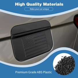 PDKLIN for Grand Cherokee Fuel Filler Door Gas Tank Cap Cover Trim Compatible with 2021-2023 Jeep Grand Cherokee Black US Flag Exterior Accessories