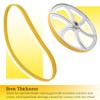 2 Pack 10" x 0.5" x 0.13" Band Saw Tires,