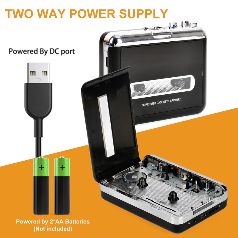 Cassette Player Walkman Cassette Player Portable Speaker Multiple Power Supply