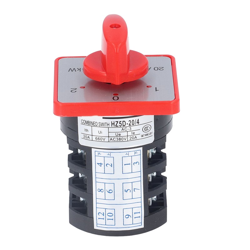 BERM Changeover Switch Rotary Knob 3 Pole 3 Position Accessory