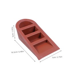 ULTECHNOVO Heavy Duty Rubber Door Stopper Wedge Extra Large Design for Garage Warehouse Prevents Door Slamming Easy Installation