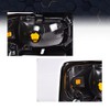 PIT66 Headlight Trim Bezel with Parking Turn Signal Light,Compatible with
