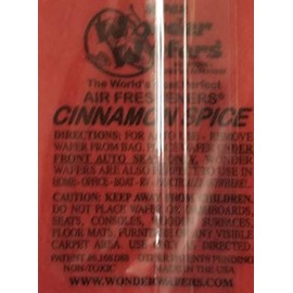 Wonder Wafers 10 CT Individually Wrapped Air Fresheners Cinnamon Spice