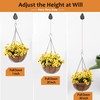 WROSWT Upgraded Retractable Plant Hanger,Plant Pulleys for Hanging Plants,Easy to