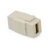 Leviton 40835-I QuickPort USB Connector, Feed-Through, Ivory