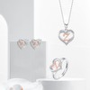 INFUSEU Initial Earrings for Women Letter Jewelry Small Heart Shaped