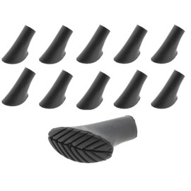 der kleine Handwerker 10 x Rubber Buffer Trekking Pads – 5 Pairs Nordic Walking Buffer – For All Standard Models – Asphalt Feet Oval