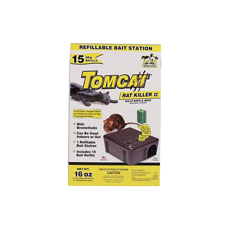 Tomcat Rat Killer Ii Refillable Bait Station 1lb