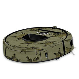 MightySkins Skin Compatible with iRobot Roomba i7 Robot Vacuum - Army Star | Protective, Durable, and Unique Vinyl Decal wrap Cover | Easy to Apply, Remove, and Change Styles | Made in The USA