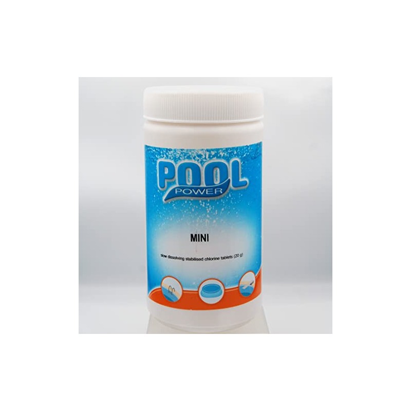 Chlorine Tablets- Slow Dissolving Stabilised chlorine 20g tablets- 1Kg (Mini