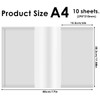 Book Cover A4 Transparent, Pack of 20 Notebook Covers A4