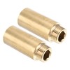 PATIKIL Shower Head Extension Arm, 2 Pack Brass G1/2 Male