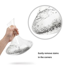 ATDDO 1500 Pieces Decanter Cleaning Balls Stainless Steel Cleaning Beads for Decanter, Bottles, Vases and Other Glassware Reusable Metal Balls