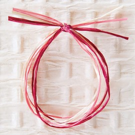 RYR-MR3 Rayon Raffia Ribbon, Mixed Shine Red, 0.08 inch (2 mm) Width x 98.4 ft (30 m) Roll, 1 Roll