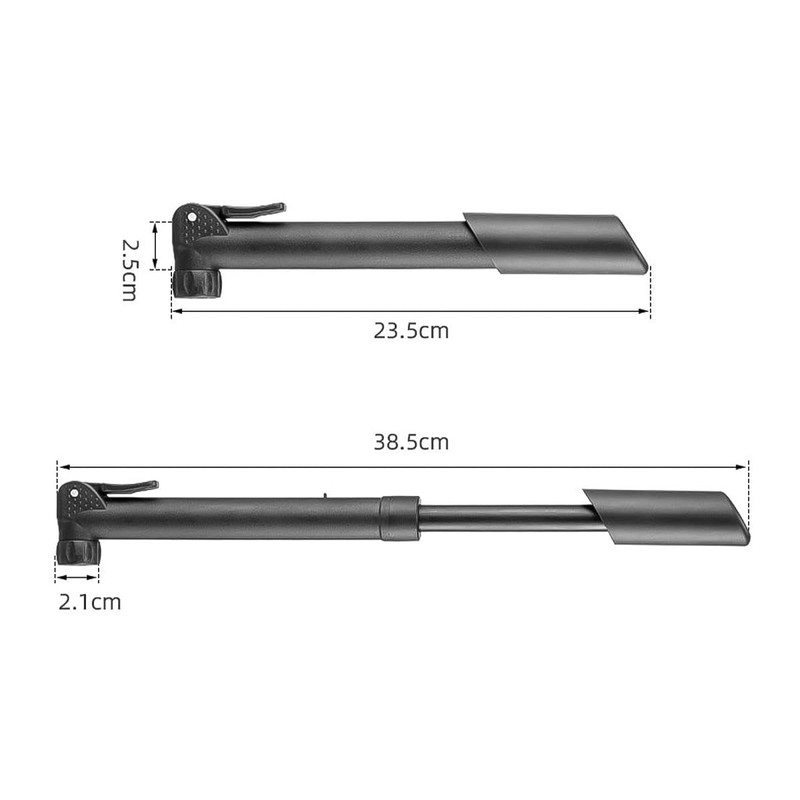 Alnicov Mini Bike Pump Portable Hand Pump with Bracket Compatible