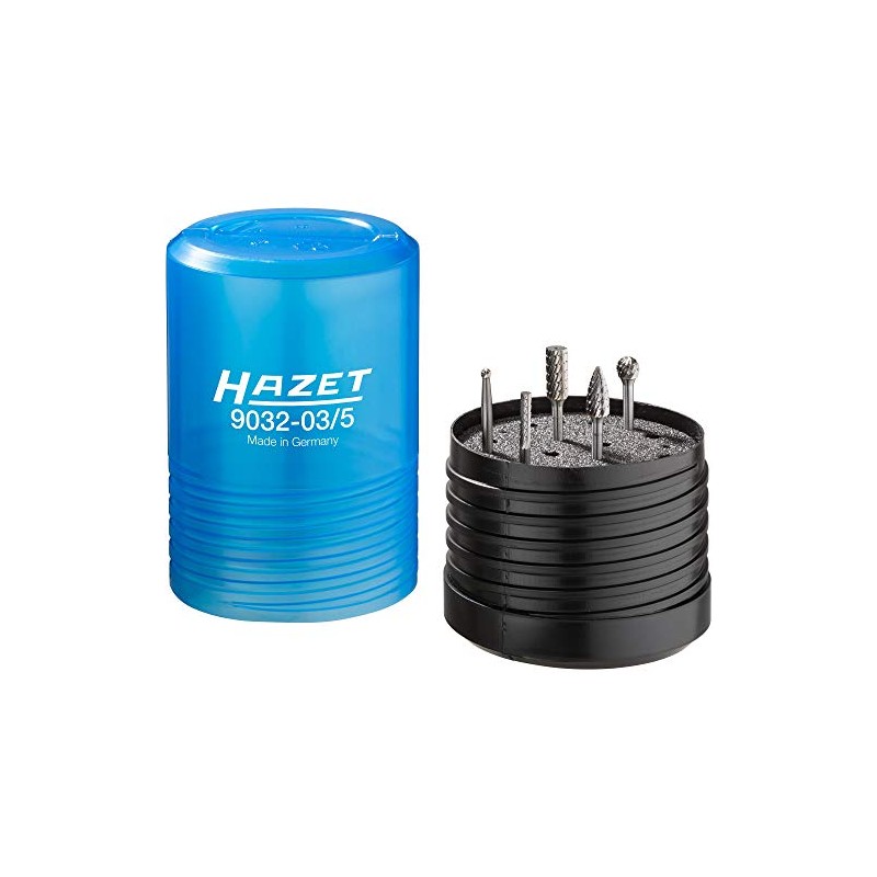 Hazet Carbide Burr Set (3 mm Shank, 5 Different Cutters