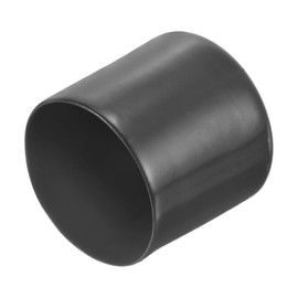 sourcing map 20pcs Rubber End Caps 50mm(2") ID Vinyl Round Tube Bolt Cap Cover Thread Protectors Dark Gray