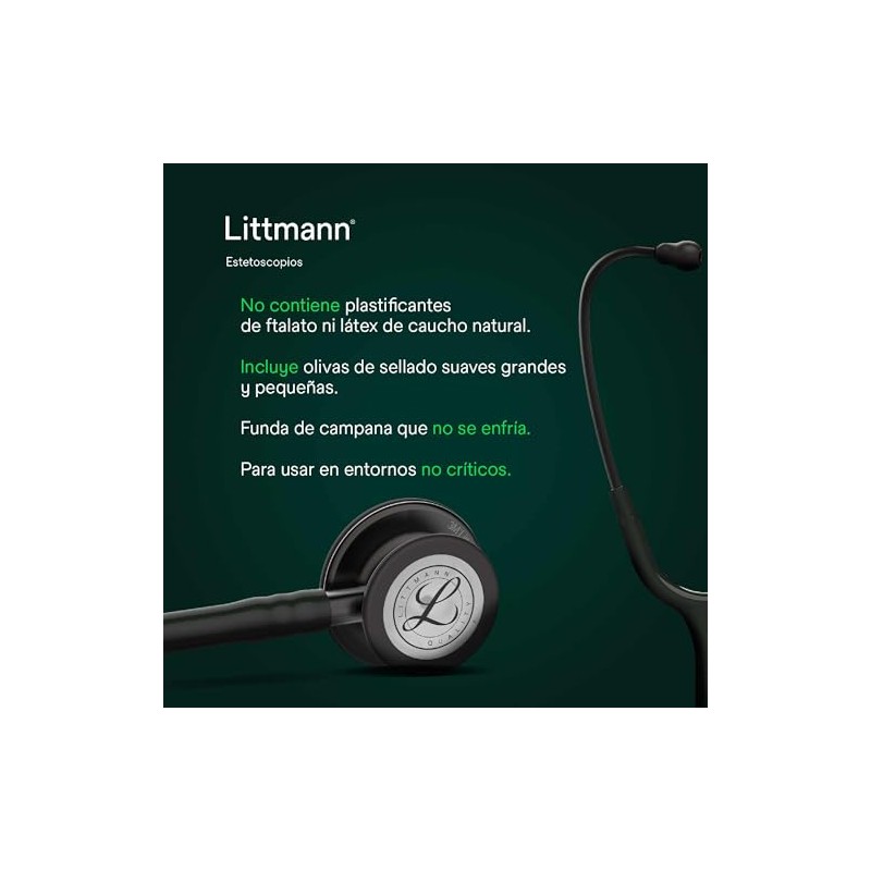 3M Littmann Estetoscopio Classic III, Manguera Color Ciruela, Acabado Standard,