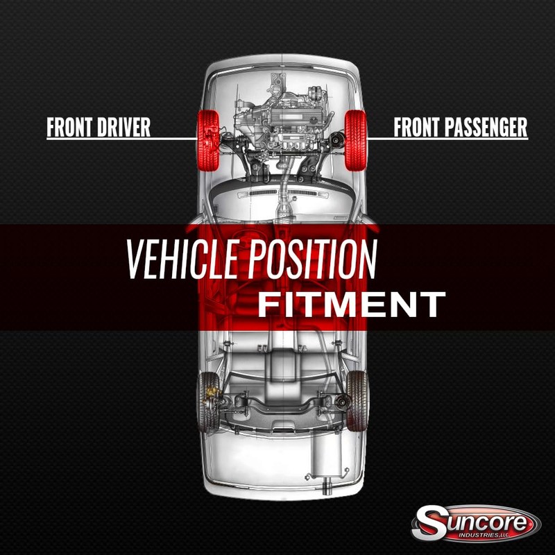 SUNCORE - Front Electronic Suspension to Passive Complete Struts Conversion