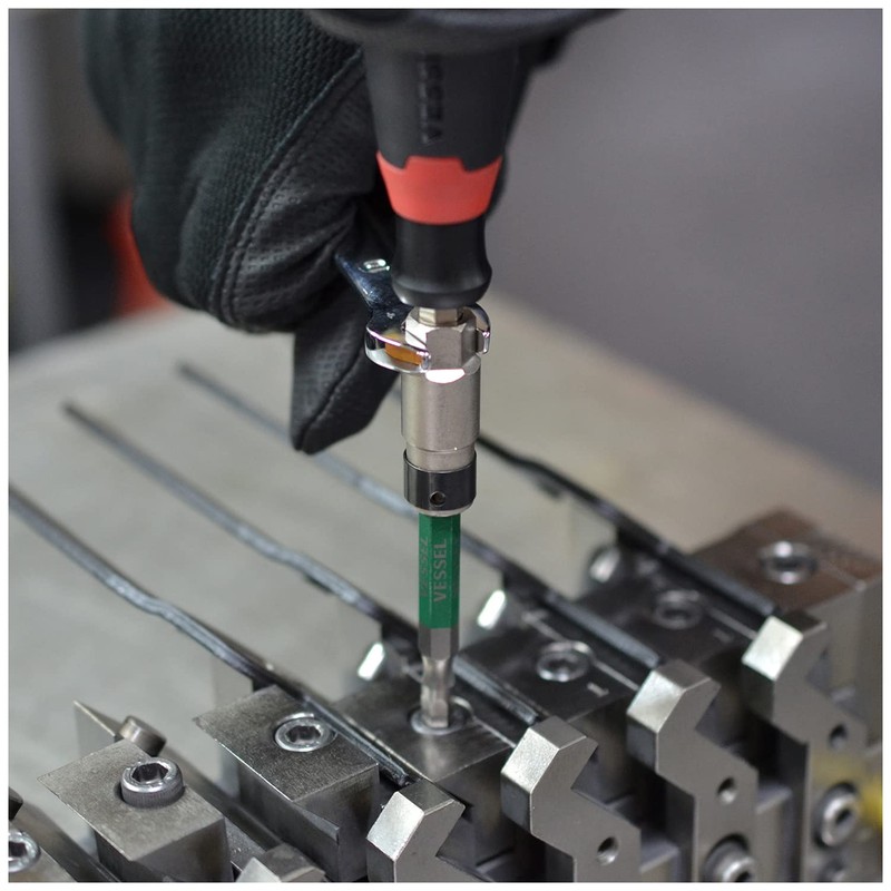 VESSEL 220USB Bit Holder with Spanner Mount for Tightening and