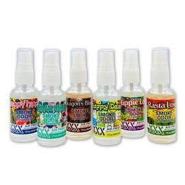Smoke Odor Exterminator - XXX Sprays - 12 Pack (6 Flavors, 2 Units Each) - 1oz Concentrated Water-Based Air Freshener