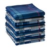 BonjourMrsMr Men's Handkerchies Soft Cotton Hanky Pocket Square Size 17inch