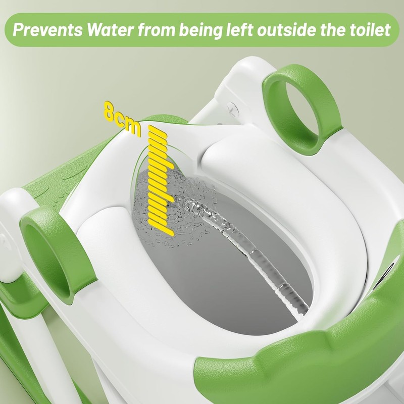 Foldable Toilet Training Potty Seat，Waterproof PU Seat Toddler Toilet Seat