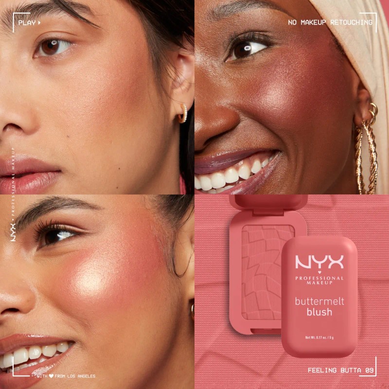Maquillaje Profesional Blush Nyx Buttermelt Feeling Butta