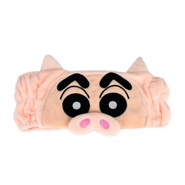 Crayon Shin-chan KS-5537647BU Character Hair Band Hair Turban, Wide, Face Washing, Transformation Shin-chan/Pig