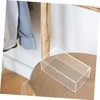 VILLFUL Laundry Room Organizer Clear Storage Box with Lid Desktop