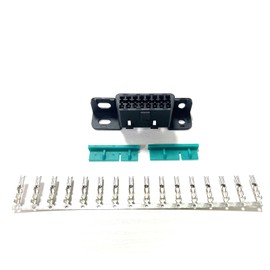 JUTA 16 PIN OBD Female Replacement Wire Sockets Connector OBDII Car Adapter J1962 OBD2 Plug Shell Kit