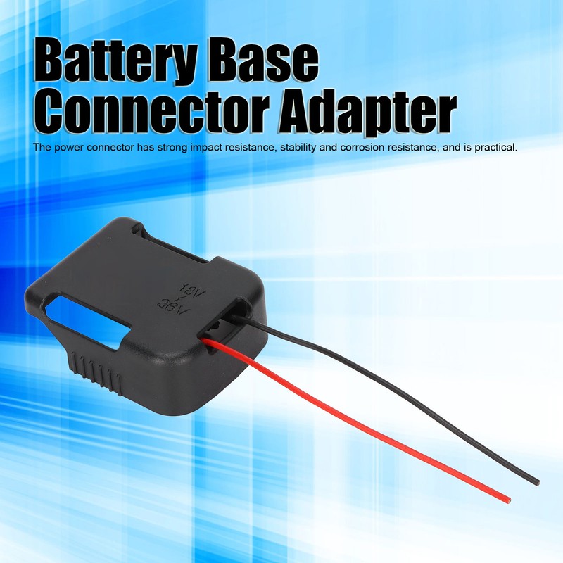Battery Dock Power Connector Stable Portable Battery Base Adapter for